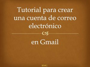 creando una cuenta en Gmail