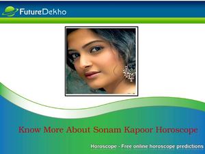 Know More About Sonam Kapoor Horoscope