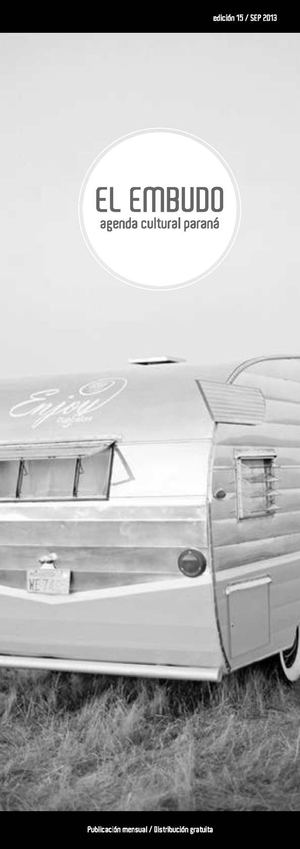 El Embudo Agenda Cultural Paraná - Septiembre 