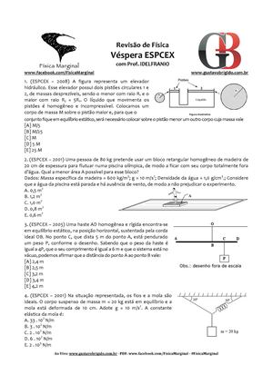 Revisão de Física na Véspera da ESPCEX