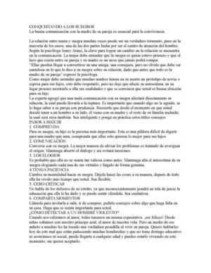 CONQUISTANDO A LOS SUEGROS