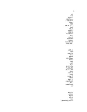 كل لغات البرمجه