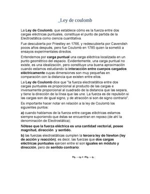 Ley de coulomb