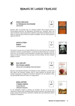 Romans français - Alinéa 36