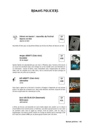 Romans policiers - Alinéa 36