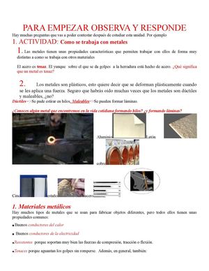 COMO SE TRABAJA CON METALES