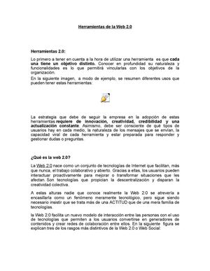 Herramientas de la web 2.0