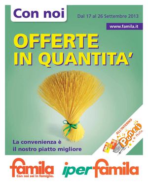 Famila dal 17 al 26 settembre 2013