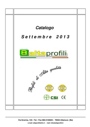 Catalogo Alta Profili 2013