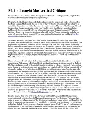 Substantial Approach Mastermind Review 