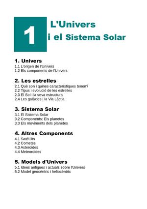 T1.Univers i Sistema Solar