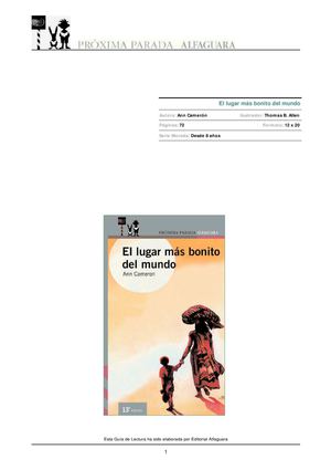 El lugar mas bonito del mundo