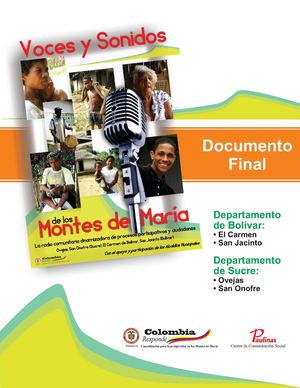 Voces y Sonidos de los Montes de María -  Informe  Final