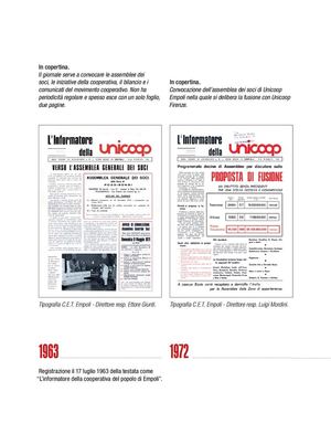 50 Anni di Storia dell' Informatore la rivista dei soci Unicoop Firenze