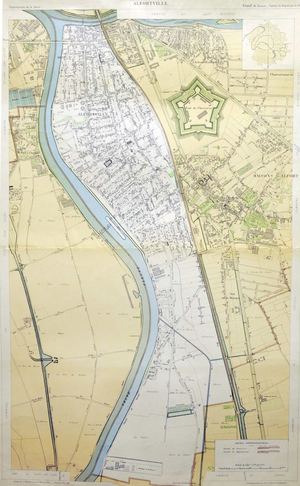 Plan de la ville d'Alfortville vers 1900 et 1906 - Echelle 1/5000ème