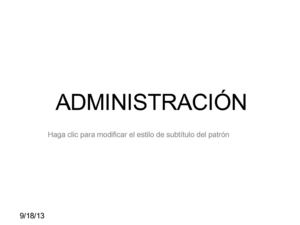 ADMINISTRACION
