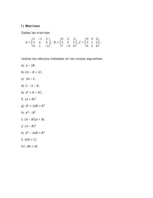 Ejercicios: Matrices y Sistemas de Ecuaciones Lineales