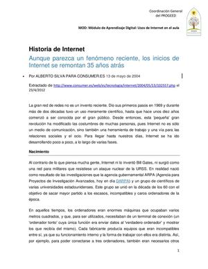 Historia de Internet Eroski