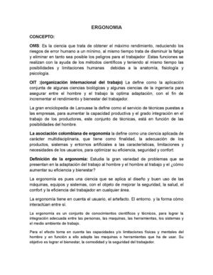 ERGONOMIA