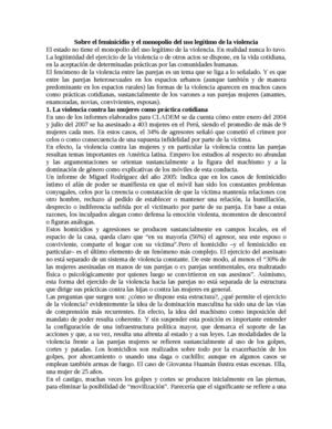 resumen violencia