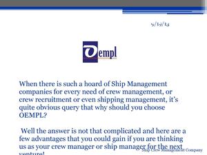 Ship Crew Management Company