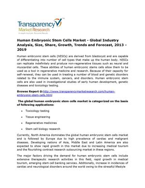 Calaméo - Human Embryonic Stem Cells Market - Global Industry Analysis ...