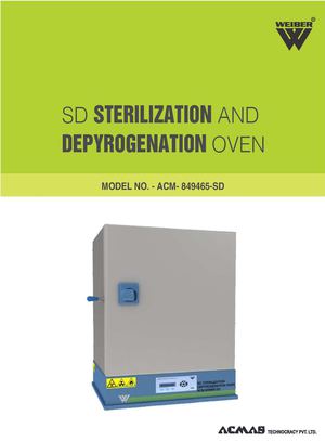 SD STERILIZATION AND DEPYROGENATION OVEN