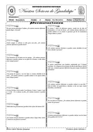 Permutaciones - 5º