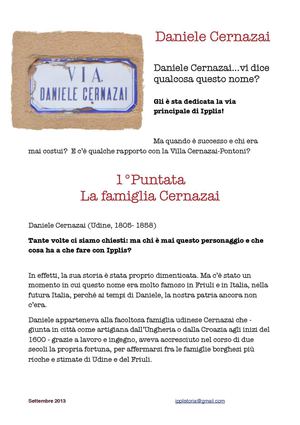 DANIELE CERNAZAI 1° Puntata