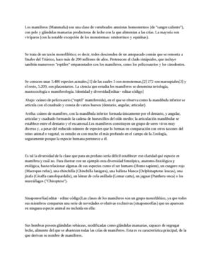 El Libro De Los mamiferos