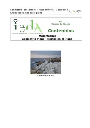 T8 Geometría plana- rectas en el plano
