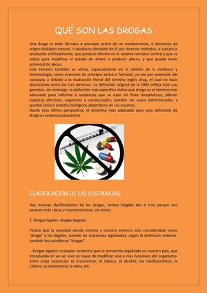 Las drogas y su efecto
