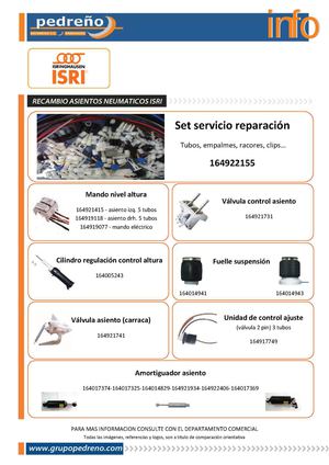 RECAMBIO ASIENTOS NEUMATICOS