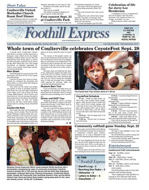Foothill Express - Mid-September 2013