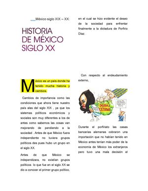 Condiciones de México, siglos XIX y XX