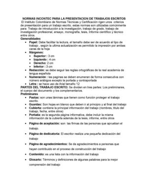 Normas ICONTEC para realizar trabajos 