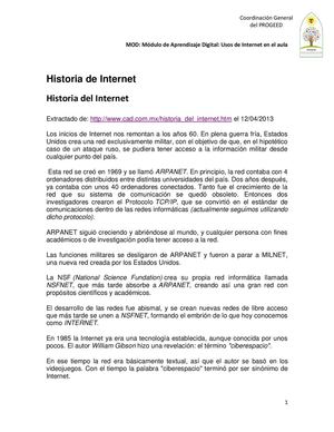 Historia de Internet MX
