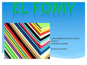 el fomy proyecto