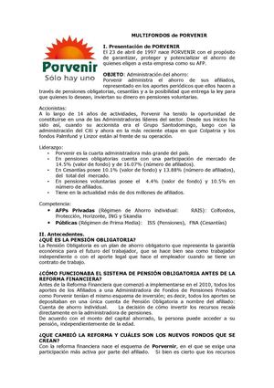MULTIFONDOS de PORVENIR