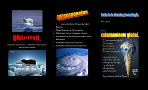 triptico : calentamiento global!