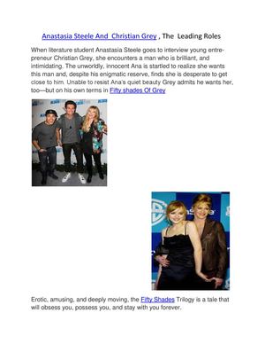 Dakota Johnson as Anastasia Steele in Fifty Shades