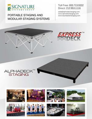 Portable Staging And Modular Staging Systems