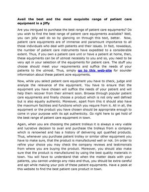 35.Select Patient Care