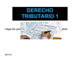 PRESENTACION DERECHO TRIBUTARIO 1