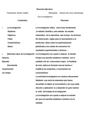 Resumen Ejecutivo