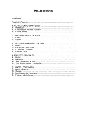 tabla de contenido word