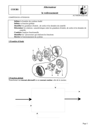Cours alternateur redresseur
