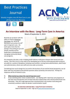 Best Practices Journal 09.09.2013 - August Interview with the Boss