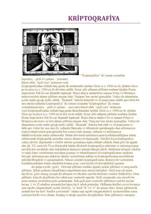 KRİPTOQRAFİYA