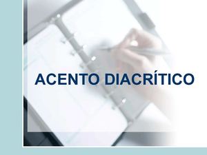 Acento diacrítico
